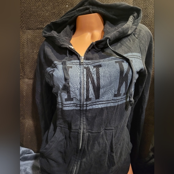 PINK Victoria ’s Secret Zippered Hoodie Size Medium - Picture 1 of 7